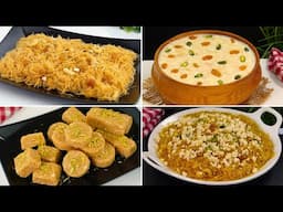 4 Semai Recipes for Eid | Jorda, Laccha, Kimami & Semai Barfi | Easy Eid Vermicelli Recipes