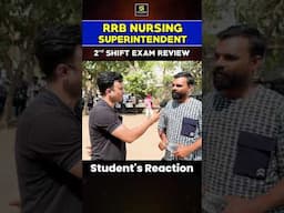 RRB Nursing Superintendent Exam Review #shorts #utkarshnursing #rrbnursingsuperintendent