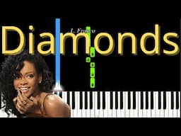 Diamonds Rihanna Easy Piano Tutorial