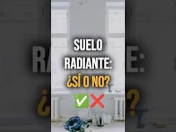 ¿Suelo radiante en una reforma? 🔥❄️🏡