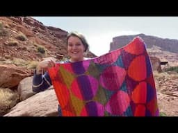 Canyon Moon Rising Blanket psychedelic tapestry crochet tutorial for Lion Brand Mandala yarn