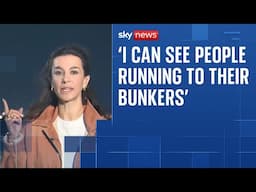 Sky News' Yalda Hakim hears sirens overhead in Jerusalem