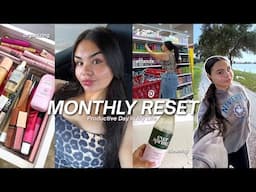MONTHLY RESET VLOG 🧚🏻‍♀️ Cleaning, Decorating My Car, Organizing & Productive Errands!