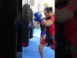 Morning kickboxing training