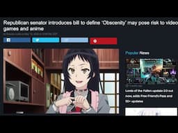 A New Bill Threatens Video Games And Anime In America
