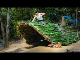 Making a Dugout Shelter with Minimal Resources - Survival Skills Unleashed, Part 1