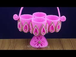 Innovative DIY Organizer Ideas Using Waste Plastic Bottle and Woolen Rope