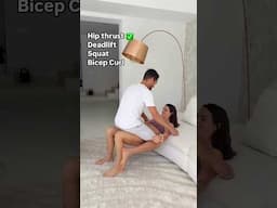 Couples Fitness Test 😅                               #fitness #challenge