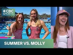 Summer McIntosh challenged to a race by professional diver... it went how you would expect #swimming