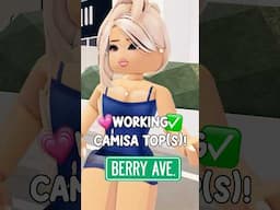 NEW Working CAMISA TOPS For Berry Avenue! 📌❤️ #berryave #berryavenuecodes #berryavenue #roblox