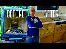 My Vario Camper Van Kitchen Is Finally Finished! | Drawer Fronts, Latches & Final Touches
