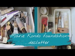 MARI KONDO | WATCH ME KONMARI MY FOUNDATION COLLECTION | LUXURY MAKEUP DECLUTTER