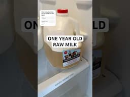 One year old raw milk. #milk #rawmilk #bacteria #experiment