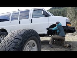 Silently going about some backroad Van Life maintenance