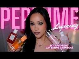 PERFUME LAYERING COMBOS! | SMELL GOOD ALL DAY! | BODYCARE, FRAGRANCE MISTS + PERFUMES! | AMY GLAM ✨