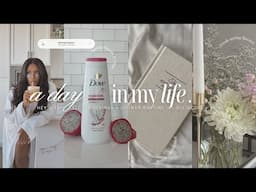 DAY IN MY LIFE: Hey Girl...Slow Mornings + Spring Shower Routine + SolidCore + Flowers | iDESIGN8