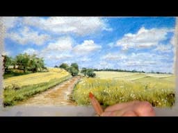 Simple Pastel Pencils Landscape - Perfect for Newcomers