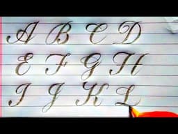 Cursive-Calligraphy Capital Alphabets AtoZ| R.U.A Sign Writing