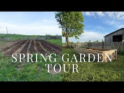 Our Garden is Growing! | Planting Tour + DIY Raised Bed
