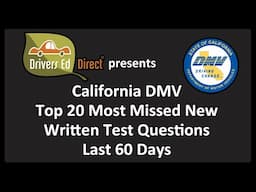 Can You Answer These 20 Hardest DMV Questions? (California Permit Test)