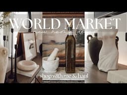 WORLD MARKET NEW HOME DECOR SHOP WITH ME 2025 | CURATED LOOKING HOME DECOR 2025