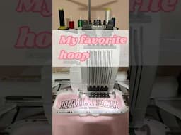 FAST AND EASY MACHINE EMBROIDERY HOOPING USING THE MAGNETIC HOOPS FROM @HoopMaster-MightyHoop