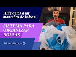 ¡Cómo organizar bolsas plásticas! #DIY
