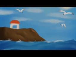 섬집 아기, 자장가 -키즈퐁당 Island Cottage Baby (영어와 한글자막 English & Korean captions) 만화식의 영상, 그림영상