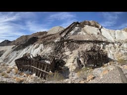 Massive Wooden Chutes and Trestles at this Talc Mine