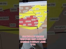 SIGNIFICANT SEVERE STORM RISK FOR TUESDAY JUNE 17TH ACROSS THE CENTRAL PLAINS! #severe #kansas