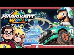Riding Li'l Dumpy To The TOP | Mario Kart World: Grand Prix Split Screen Multiplayer Gameplay