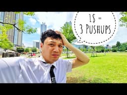 1$ = 3 PUSH UPS