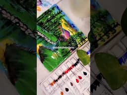 Mesmerizing Green Mountain Acrylic Painting Demonstration