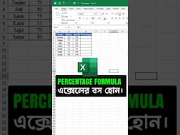 Excel Interview Trick  How to calculate PERCENTAGE in Excel #excel #smartexcel
