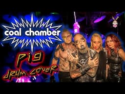 PIG - COAL CHAMBER - drum cover w / alesis nitro mesh kit