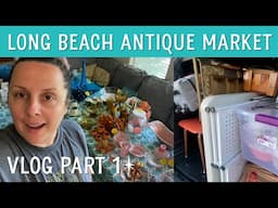 Selling at the Long Beach Antique Market for the first time! #vintagereseller Vlog Part 1