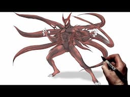 How To Draw Hybrid Symbiote | Step BY Step | Marvel