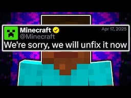 Minecraft Bugs So IMPORTANT, Mojang Won't Fix Them...