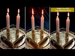 DIY Dollar Tree Modern Candle Holders Hack