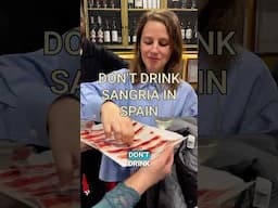 DON'T DRINK SANGRIA IN SPAIN (Drink these 6 things instead)#spaintravel #madrid #barcelona #sangria