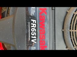 Oil Change on a RedMax RZT42 mower Kawasaki motor