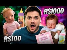 ABRINDO BEBÊ REBORN: CARA vs. BARATA