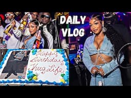 DAILY VLOG- My Man’s Birthday + GRWM + Got My Car Back + Frontal Ponytail + Grocery Haul