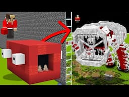 I Cheated With SCARY TRAIN EATER In Build Battle...