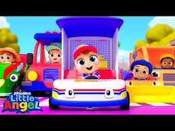 Wheels On the Truck | LITTLE ANGEL 😇 | Nursery Rhymes & Lullabies | Baby & Kids Songs