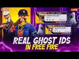 FREE FIRE GHOST ID 😱 - Searching Horror and Haunted ids in Free Fire - Garena Free fire