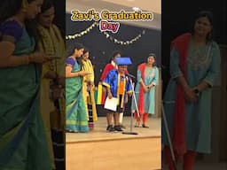 Zavi's Pre-Primary Graduation Day Mini Vlog🤩Zavi's Speech On Stage😊Got Certificate #shorts #ytshorts