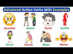 Advanced Action Verbs With Examples | New Action Words | Improve Your English Vocabulary
