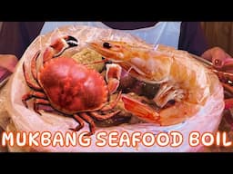 MUKBANG SEAFOOD BOIL DI SAN DIEGO II CRAB, SHRIMPS, CLAMS DENGAN SAUS CAJUN