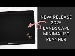 ⭐️ NEW RELEASE 2025 Minimalist Landscape Dated Digital Planner Digital Planner Best for Beginners